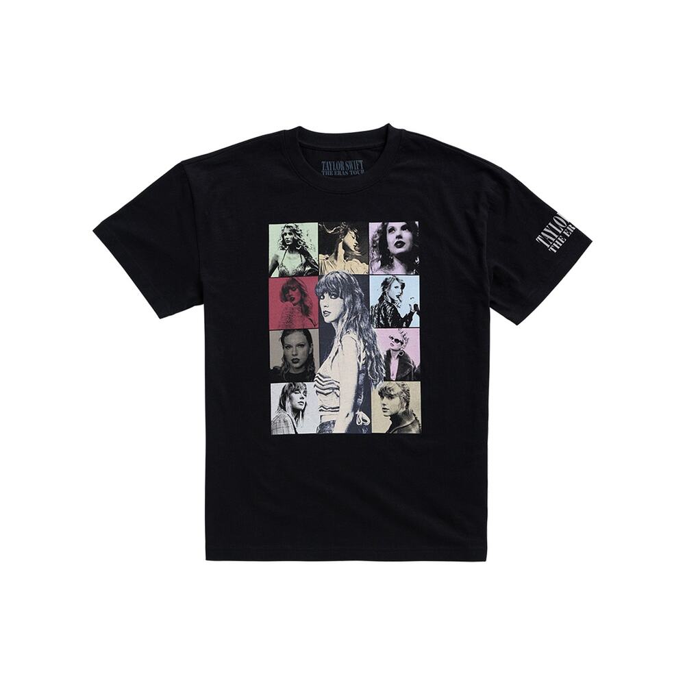 Taylor Swift The Eras Tour Official Black T-Shirt US Tour Dates - SIze L